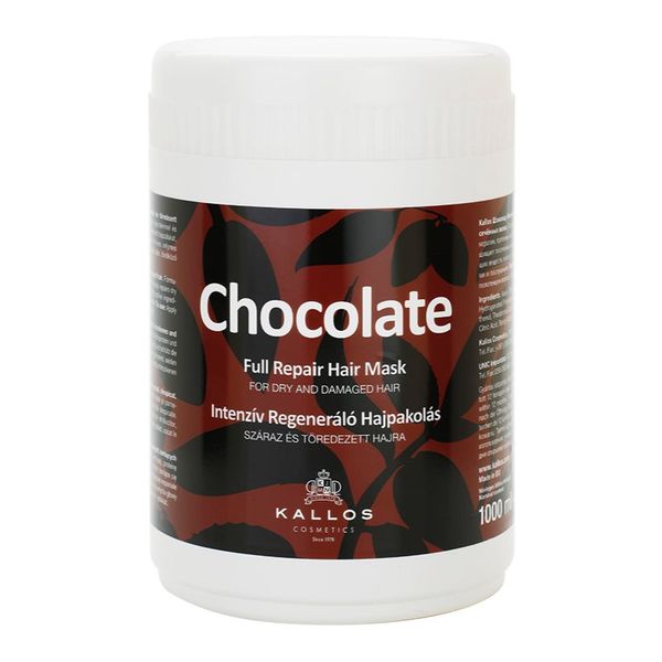 Kallos Kallos Chocolate Repair regenerirajuća maska za suhu i oštećenu kosu 1000 ml