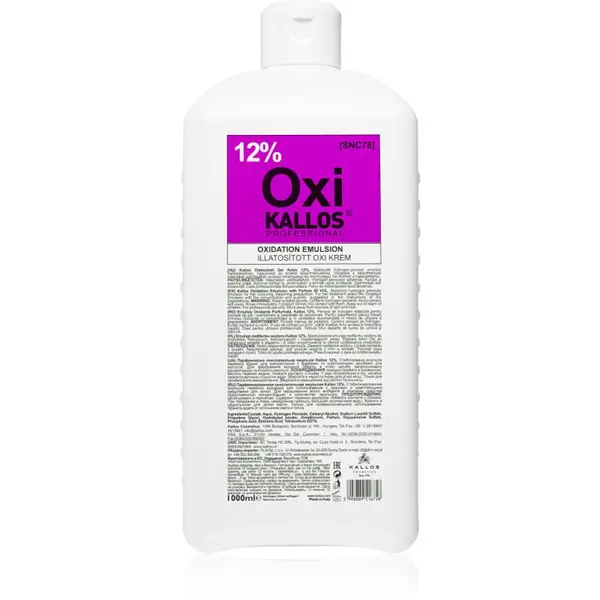 Kallos Kallos Kallos Classic Oxi kremasti peroksid 12% za profesionalnu uporabu 1000 ml