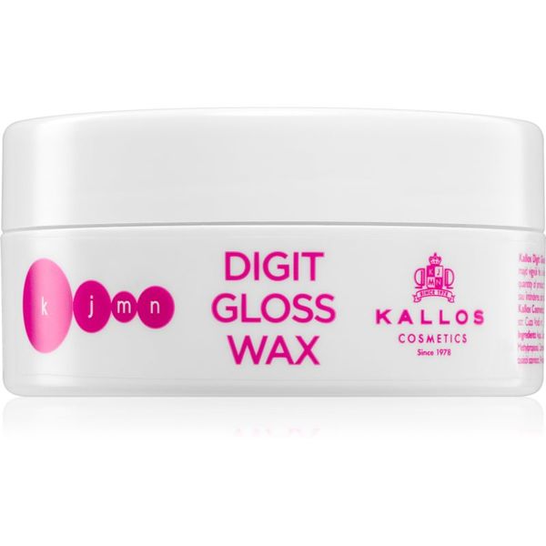 Kallos Kallos KJMN Digit Gloss Wax vosak za oblikovanje za sjajnu i mekanu kosu 100 ml