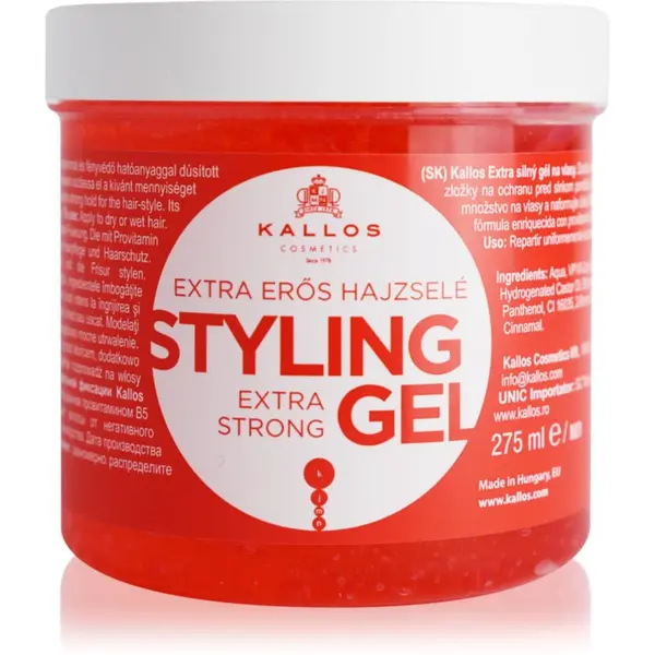 Kallos Kallos KJMN Extra Strong Styling Gel ekstra jaki gel za kosu 275 ml
