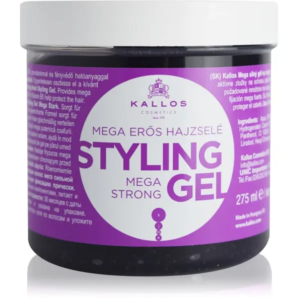 Kallos Kallos KJMN Mega Strong Styling Gel ekstra jaki gel za kosu 275 ml