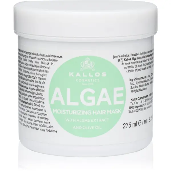 Kallos Kallos KJMN Professional Algae hidratantna maska s ekstraktom algi i maslinovim uljem 275 ml