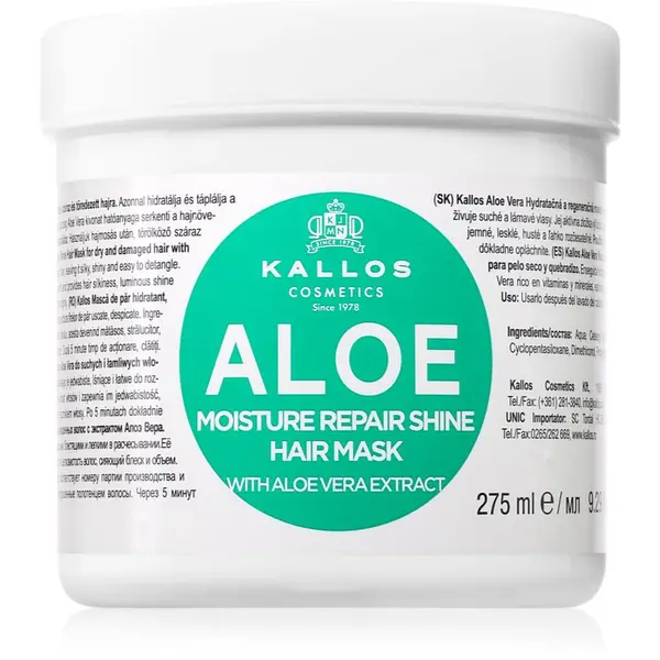 Kallos Kallos KJMN Professional Aloe hidratantna maska s aloe verom 275 ml