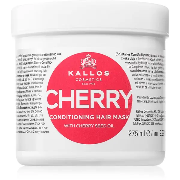 Kallos Kallos KJMN Professional Cherry hidratantna maska za oštećenu kosu 275 ml