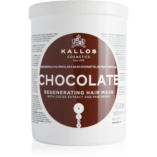 Kallos Kallos KJMN Professional Chocolate regenerirajuća maska za kosu 1000 ml
