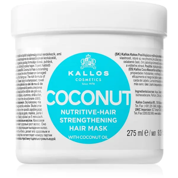 Kallos Kallos KJMN Professional Coconut hranjiva maska za oslabljenu kosu 275 ml