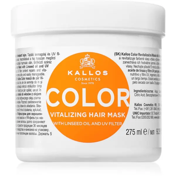 Kallos Kallos KJMN Professional Color maska za obojenu kosu mješavina boja 275 ml