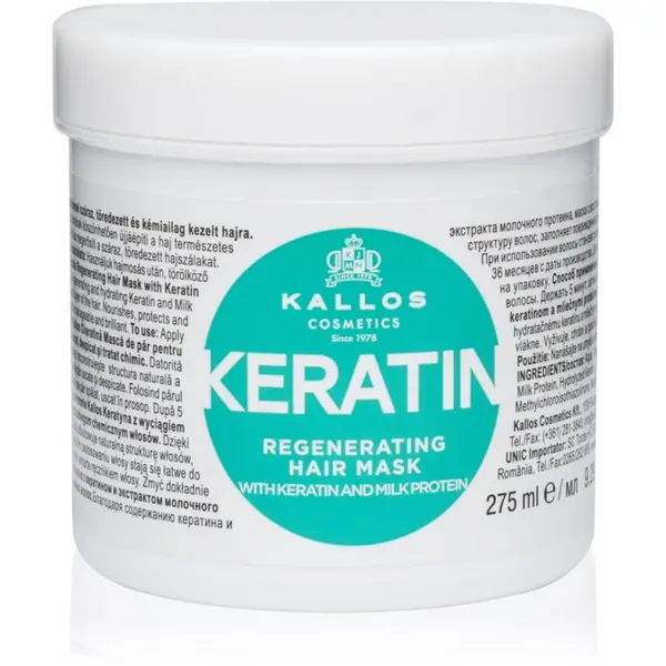 Kallos Kallos KJMN Professional Keratin maska za kosu s keratinom 275 ml