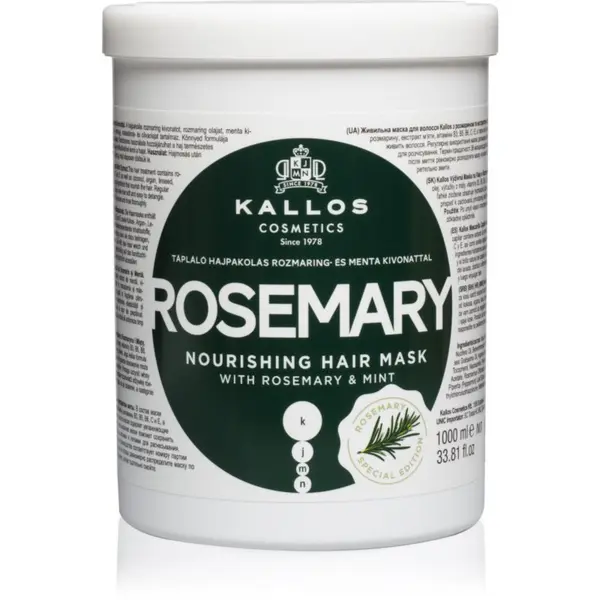 Kallos Kallos KJMN Professional Rosemary maska za kosu 1000 ml