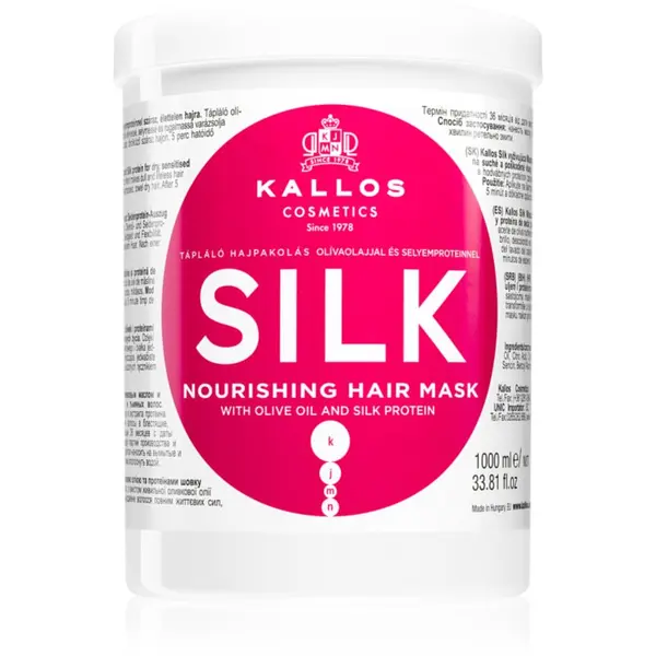 Kallos Kallos KJMN Professional Silk maska za suhu i osjetljivu kosu 1000 ml