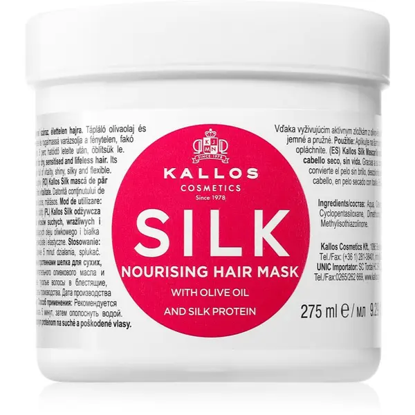 Kallos Kallos KJMN Professional Silk maska za suhu i osjetljivu kosu 275 ml