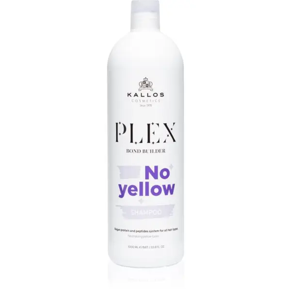 Kallos Kallos Plex No Yellow šampon za neutraliziranje bakrenih tonova 1000 ml