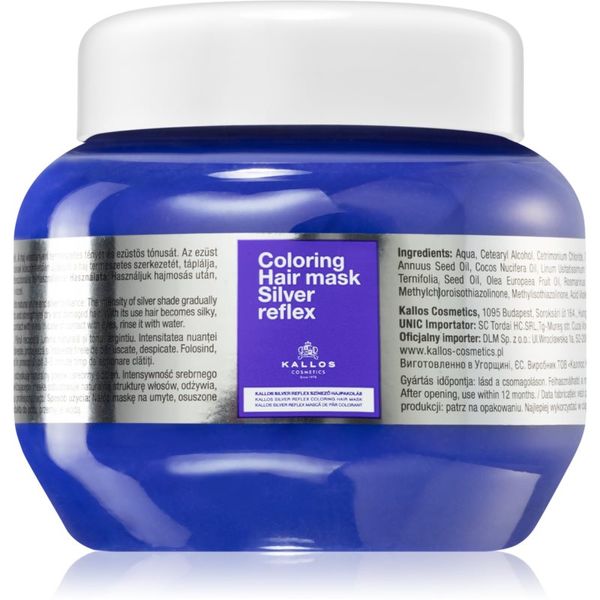 Kallos Kallos Silver Reflex maska za kosu neutralizirajući žuti tonovi 275 ml