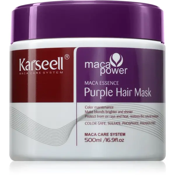 Karseell Karseell Purple Hair Mask maska za kosu za plavu i sijedu kosu 500 ml