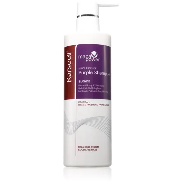 Karseell Karseell Purple Shampoo ljubičasti šampon neutralizirajući žuti tonovi 500 ml