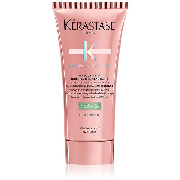 Kérastase Kérastase Chroma Absolu Masque Vert Chroma Neutralisant korektor za neutraliziranje crvenih tonova kose 150 ml