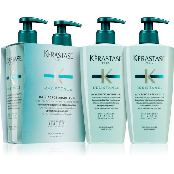 Kérastase Kérastase Résistance Bain Force Architecte šampon za jačanje oslabljene i blago oštećene kose 2x500 ml