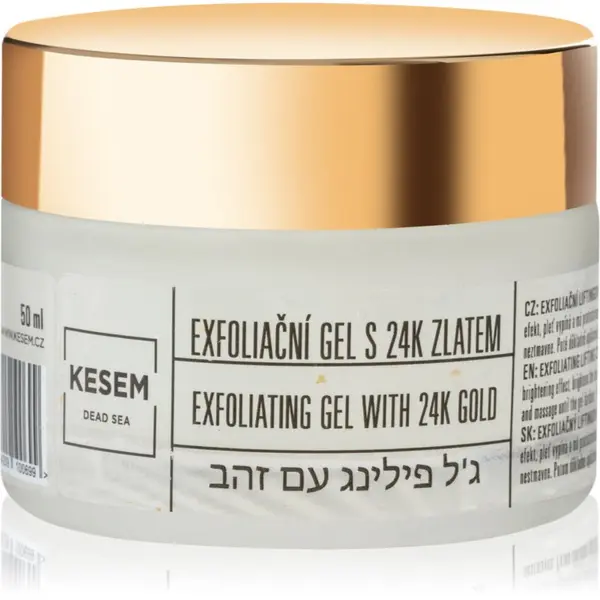 KESEM KESEM Exfoliating Gel with 24K Gold eksfolijacijski gel s 24-karatnim zlatom 50 ml