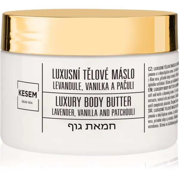 KESEM KESEM Luxury Body Butter Lavender, Vanilla & Patchouli maslac za tijelo levandule, vanilka a pačuli 350 ml