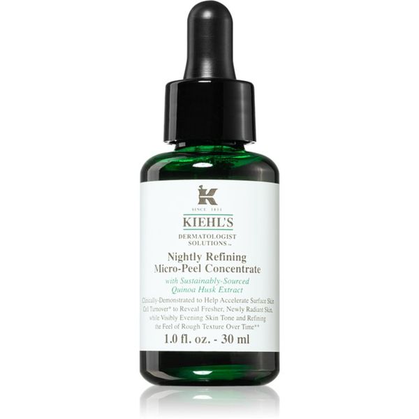 Kiehl's Kiehl's Dermatologist Solutions Nightly Refining Micro-Peel Concentrate posvjetljujuća njega za noćni piling za sve tipove kože, uključujući osjetljiv