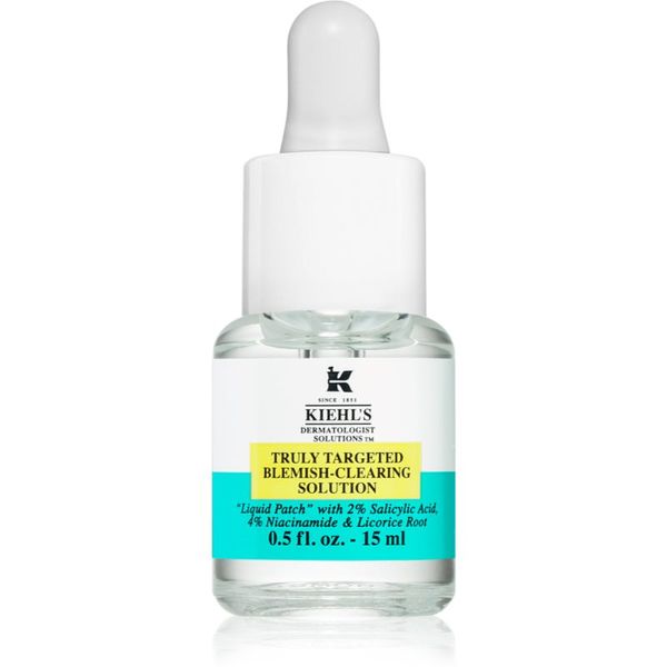Kiehl's Kiehl's Dermatologist Solutions Truly Targeted Blemish-Clearing Solution serum za lice sklono aknama za žene 15 ml
