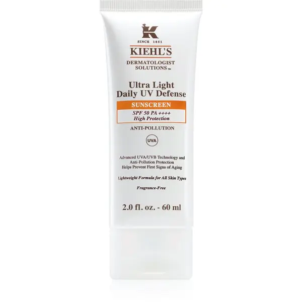 Kiehl's Kiehl's Ultra Light Daily UV Defense ultra lagani zaštitni fluid za sve tipove kože, uključujući osjetljivu SPF 50+ 60 ml