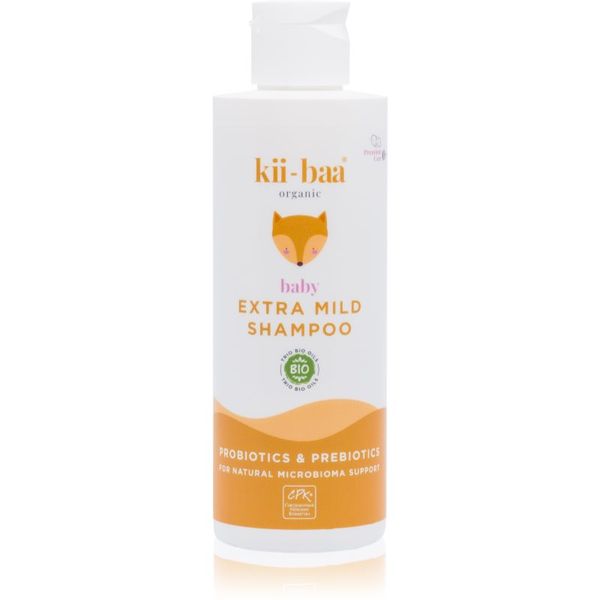 kii-baa® organic kii-baa® organic Baby Extra Mild Shampoo nježni šampon sadrži pro i prebiotike za djecu od rođenja 200 ml