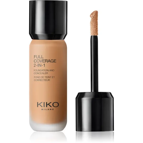 KIKO Milano KIKO Milano Full Coverage 2-In-1 tekući puder i korektor 2 u 1 nijansa 100 Neutral Gold 25 ml