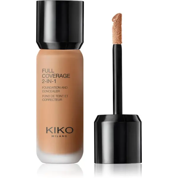 KIKO Milano KIKO Milano Full Coverage 2-In-1 tekući puder i korektor 2 u 1 nijansa 110 Neutral Gold 25 ml
