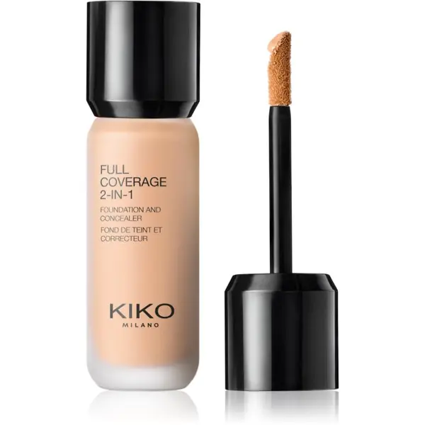 KIKO Milano KIKO Milano Full Coverage 2-In-1 tekući puder i korektor 2 u 1 nijansa 20 Cool Rose 25 ml