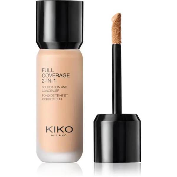 KIKO Milano KIKO Milano Full Coverage 2-In-1 tekući puder i korektor 2 u 1 nijansa 30 Warm Rose 25 ml