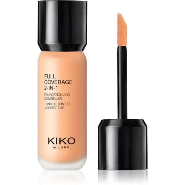 KIKO Milano KIKO Milano Full Coverage 2-In-1 tekući puder i korektor 2 u 1 nijansa 40 Warm Beige 25 ml