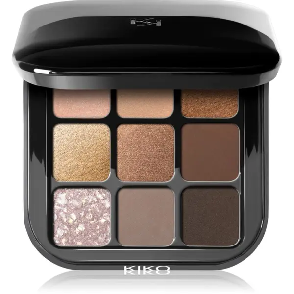 KIKO Milano KIKO Milano Glamour Multi Finish paleta sjenila za oči nijansa 01 Earth Tones 2.5 g
