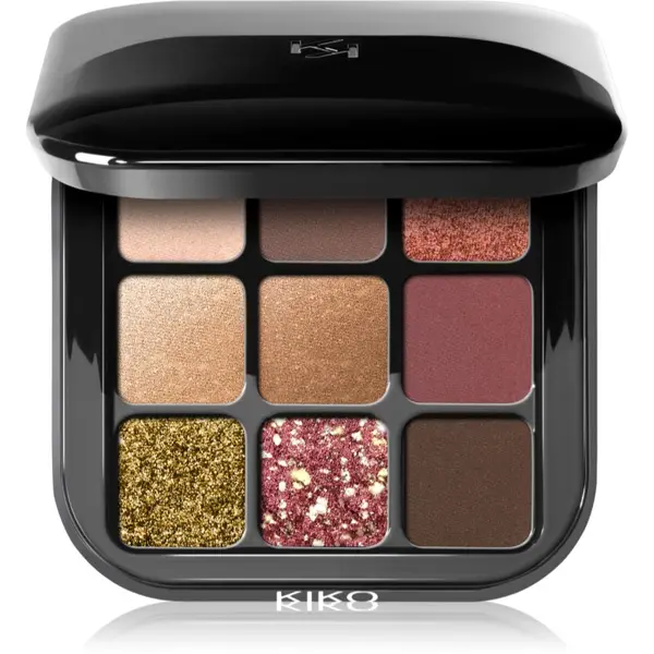 KIKO Milano KIKO Milano Glamour Multi Finish paleta sjenila za oči nijansa 03 Burgundy Notes 2.5 g