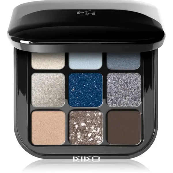 KIKO Milano KIKO Milano Glamour Multi Finish paleta sjenila za oči nijansa 05 Blue Variations 2.5 g