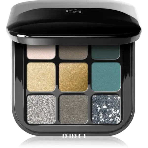 KIKO Milano KIKO Milano Glamour Multi Finish paleta sjenila za oči nijansa 06 Green Vibes 2.5 g