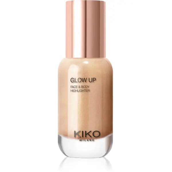 KIKO Milano KIKO Milano Glow Up tekući highlighter za lice i tijelo nijansa 01 Gold 30 ml