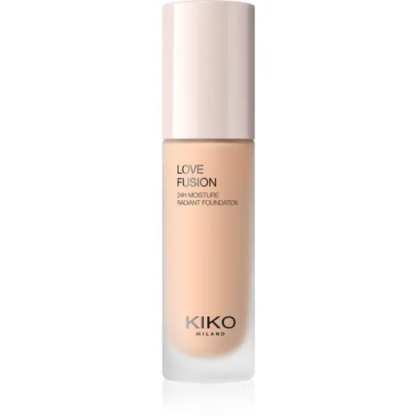 KIKO Milano KIKO Milano Love Fusion 24H Moisture Radiant Foundation kremasti dugotrajni puder s hidratantnim učinkom nijansa 5.5 Warm Gold 30 ml