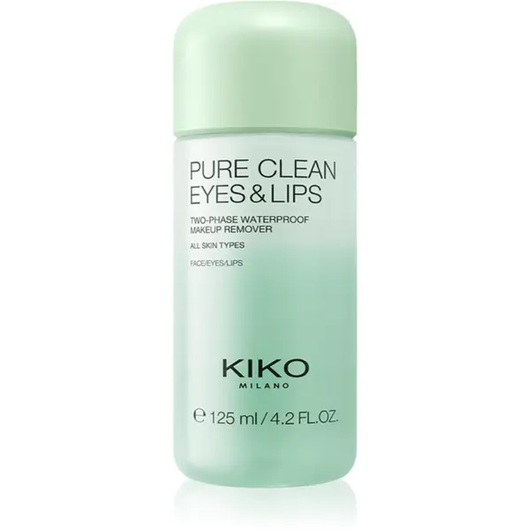 KIKO Milano KIKO Milano Pure Clean Eyes&Lips dvofazno sredstvo za uklanjanje vodootporne šminke s usana i oko očiju 125 ml