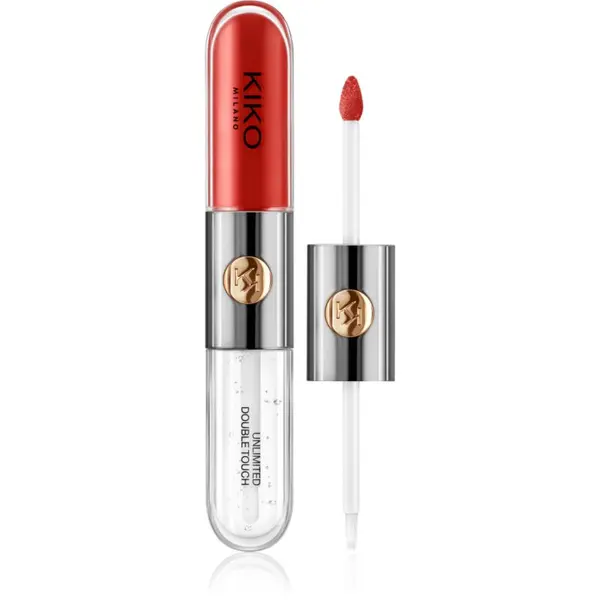 KIKO Milano KIKO Milano Unlimited Double Touch dugotrajni tekući ruž za usne sa sjajem nijansa 107 Cherry Red 6 ml