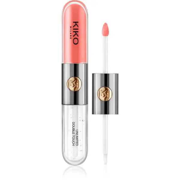 KIKO Milano KIKO Milano Unlimited Double Touch dugotrajni tekući ruž za usne sa sjajem nijansa 113 Satin Coral 6 ml