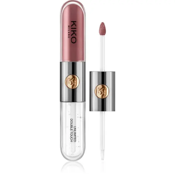 KIKO Milano KIKO Milano Unlimited Double Touch dugotrajni tekući ruž za usne sa sjajem nijansa 121 Dark Rosy Chestnut 6 ml