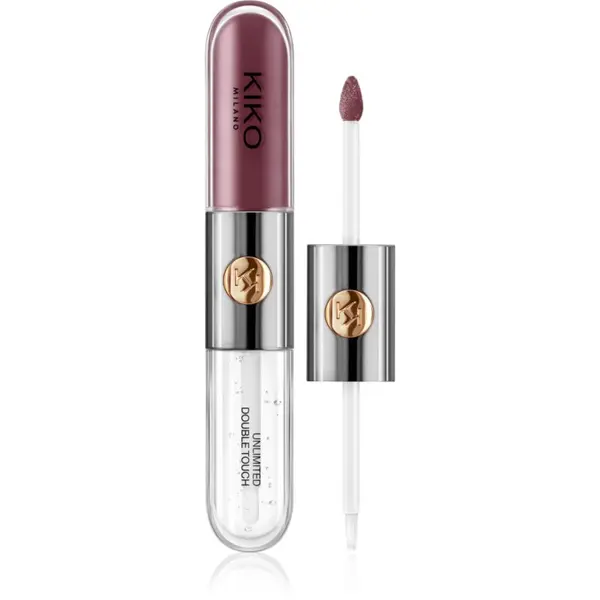KIKO Milano KIKO Milano Unlimited Double Touch dugotrajni tekući ruž za usne sa sjajem nijansa 123 Satin Grape 6 ml