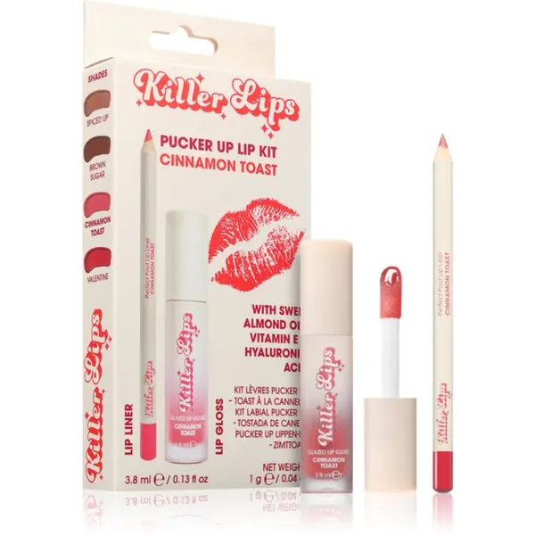 Killer Lips Killer Lips Pucker Up Lip Kit set za usne za žene Cinnamon Toast