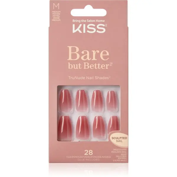 KISS KISS Bare But Better Medium Umjetni nokti 28 kom