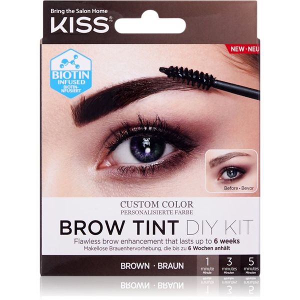 KISS KISS Brow Tint DIY Kit boja za obrve nijansa Brown 20 ml