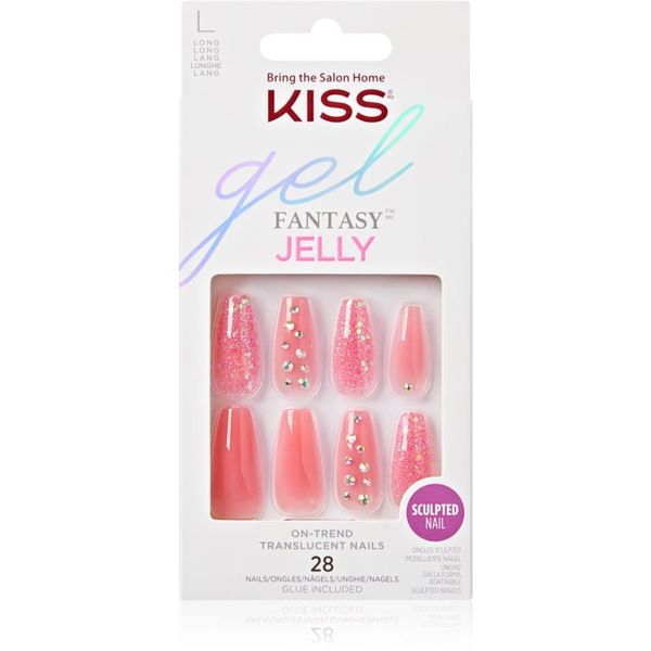 KISS KISS Gel Fantasy Jelly Umjetni nokti 28 kom