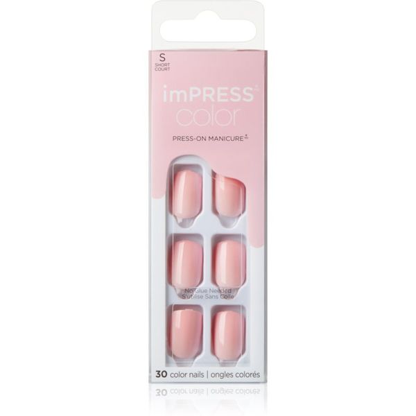 KISS KISS imPRESS Color Short Umjetni nokti Pick Me Pink 30 kom