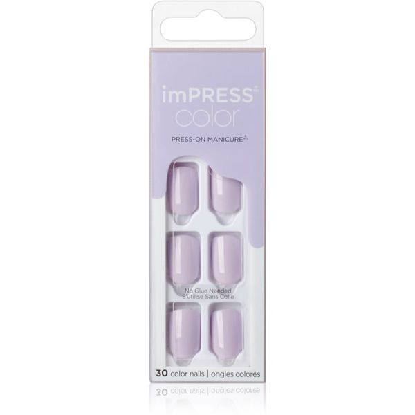 KISS KISS imPRESS Color Short Umjetni nokti Picture Purplect 30 kom