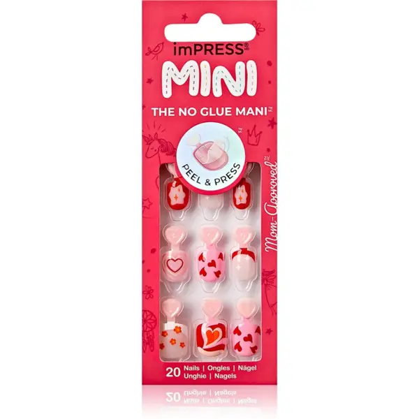 KISS KISS imPRESS Mini Umjetni nokti samoljepljiv 28 kom